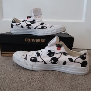 Converse All Star Low Top Cherry Print w/ Red Sole